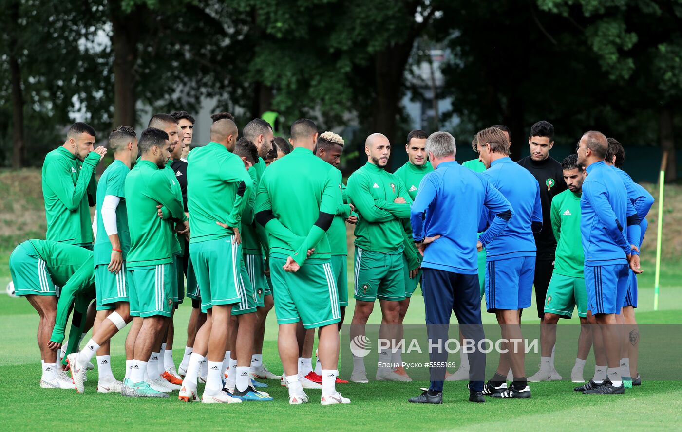 Футбол. ЧМ-2018. Тренировка сборной Марокко