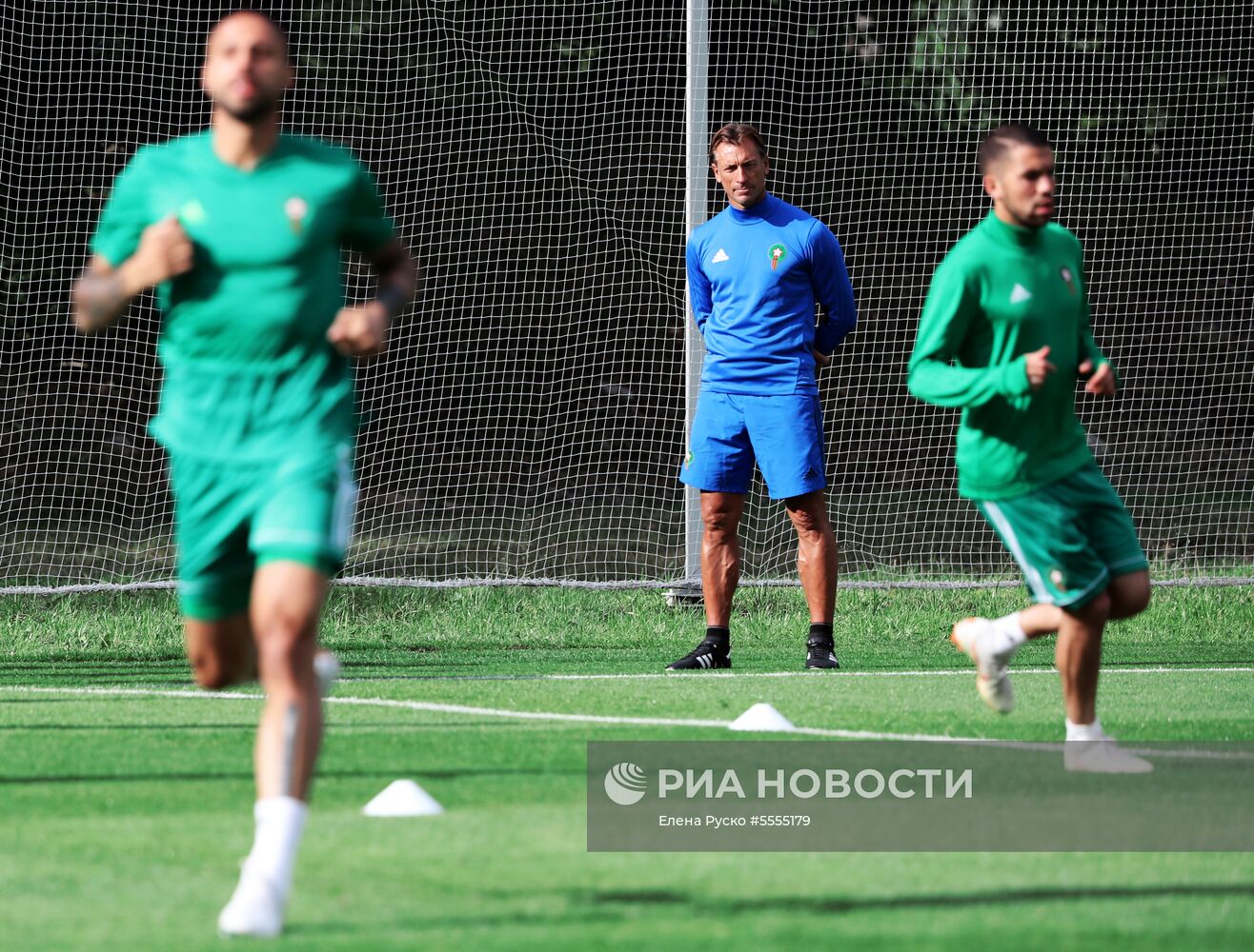 Футбол. ЧМ-2018. Тренировка сборной Марокко