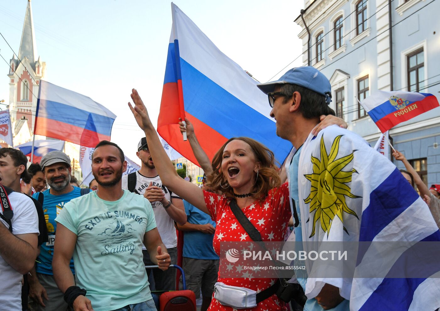 Болельщики чемпионата мира по футболу 2018 в Самаре