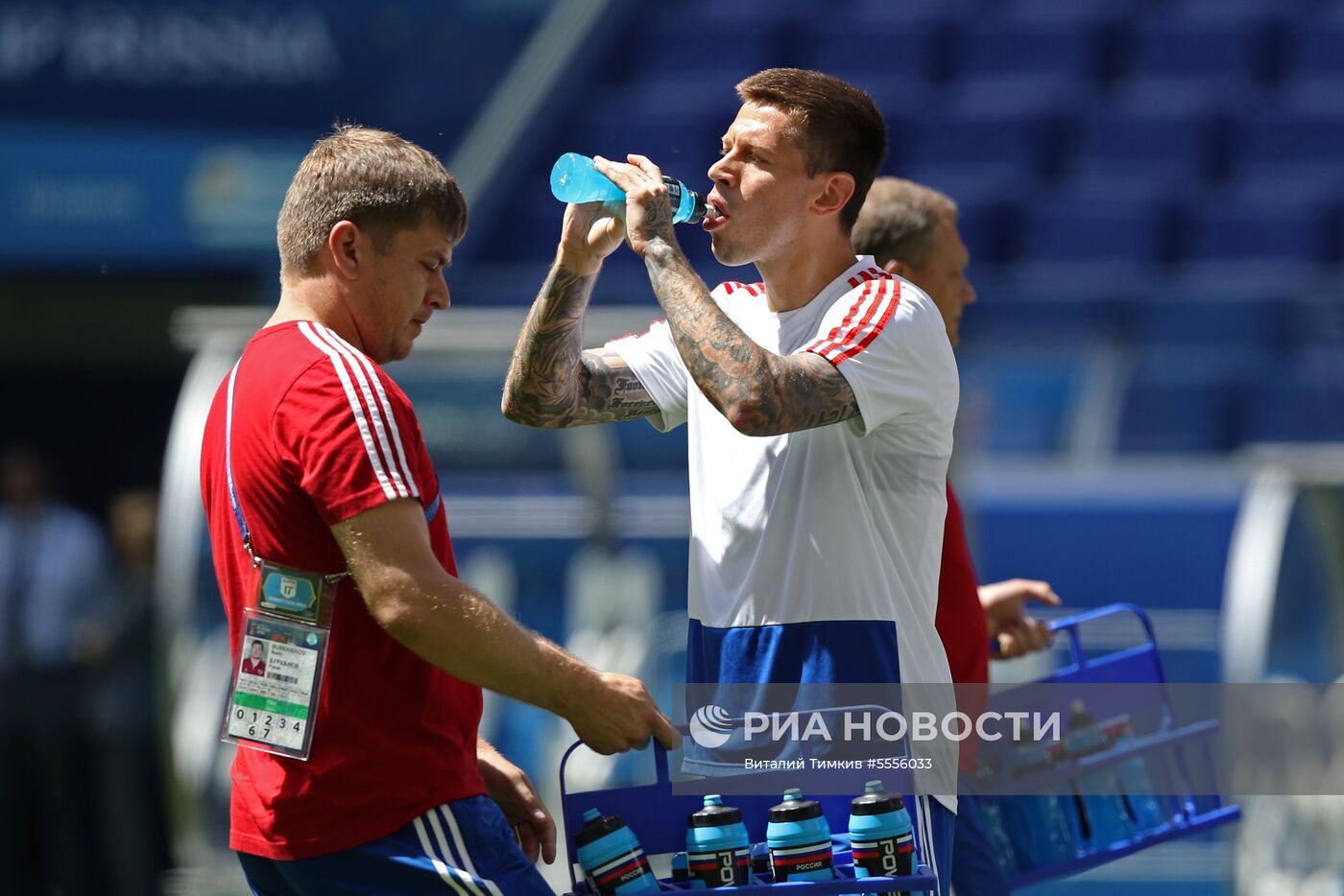 Футбол. ЧМ-2018. Тренировка сборной России