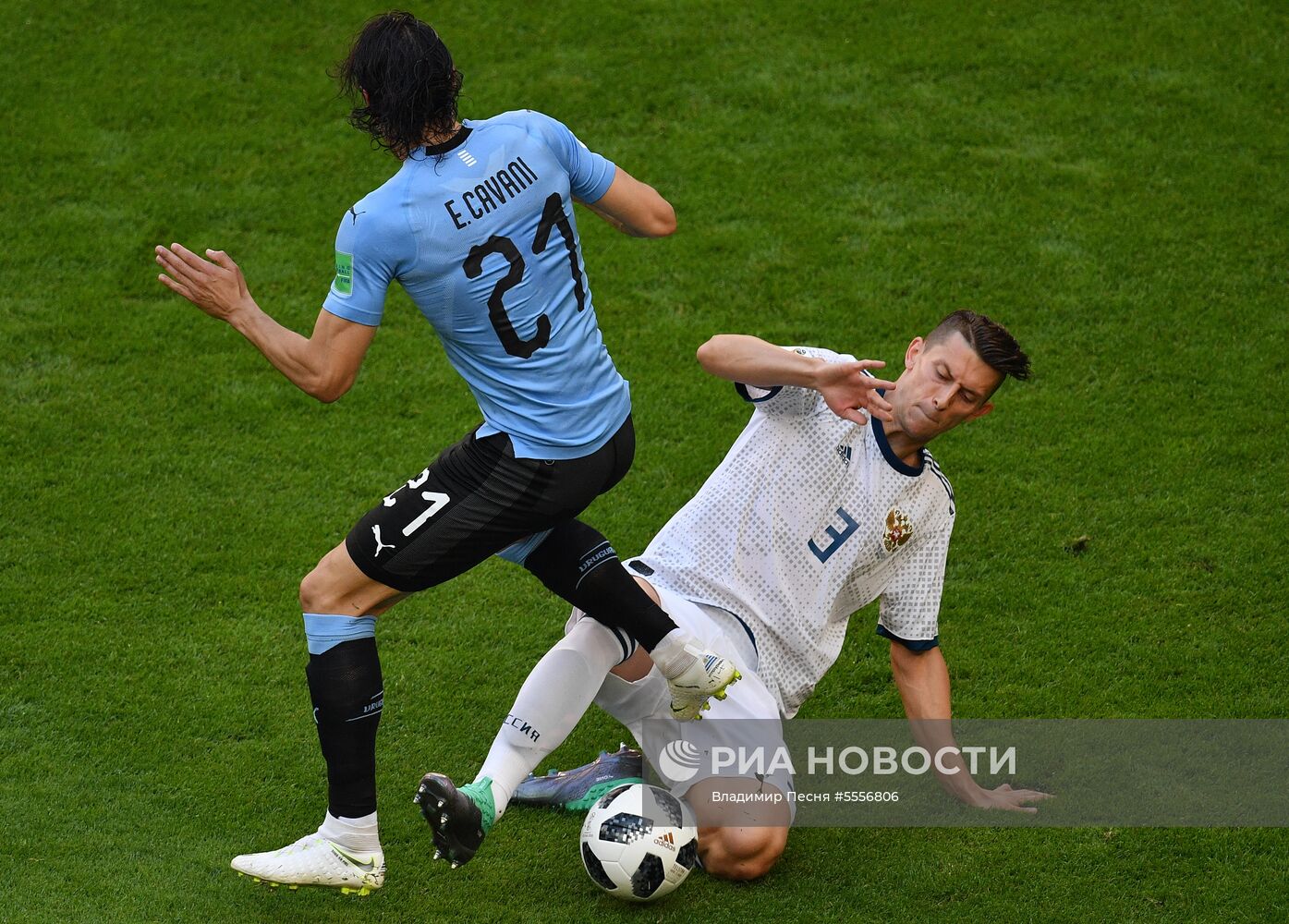 Футбол. ЧМ-2018. Матч Уругвай - Россия