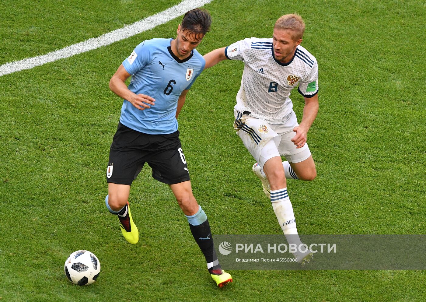 Футбол. ЧМ-2018. Матч Уругвай - Россия
