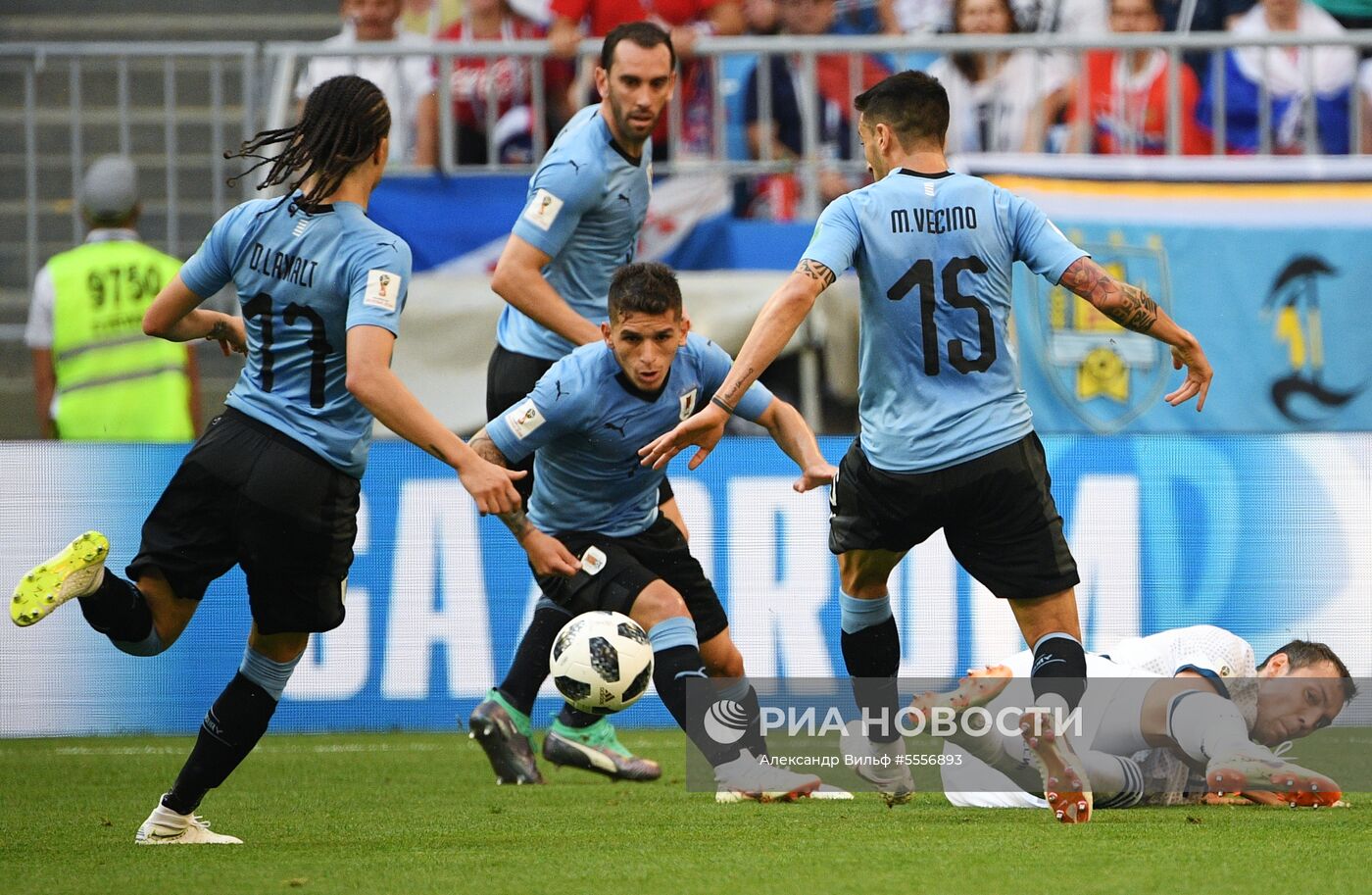 Футбол. ЧМ-2018. Матч Уругвай - Россия