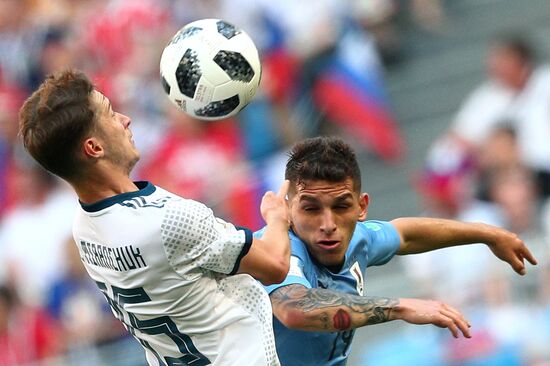 Футбол. ЧМ-2018. Матч Уругвай - Россия