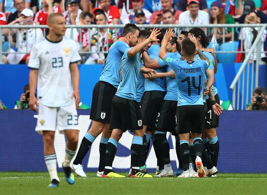 Футбол. ЧМ-2018. Матч Уругвай - Россия