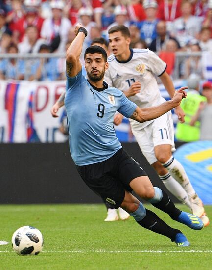 Футбол. ЧМ-2018. Матч Уругвай - Россия