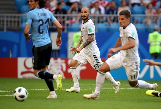 Футбол. ЧМ-2018. Матч Уругвай - Россия