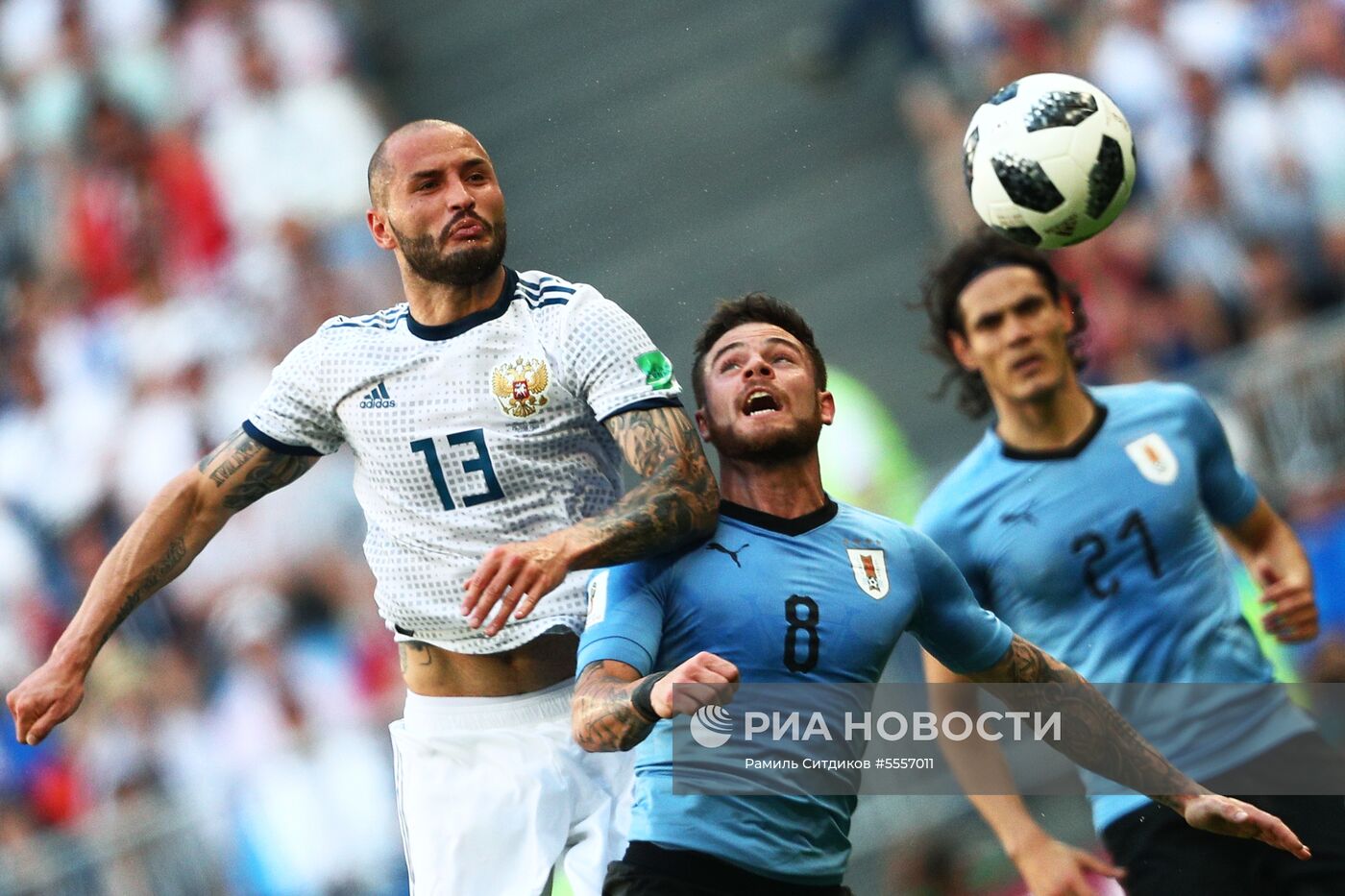 Футбол. ЧМ-2018. Матч Уругвай - Россия