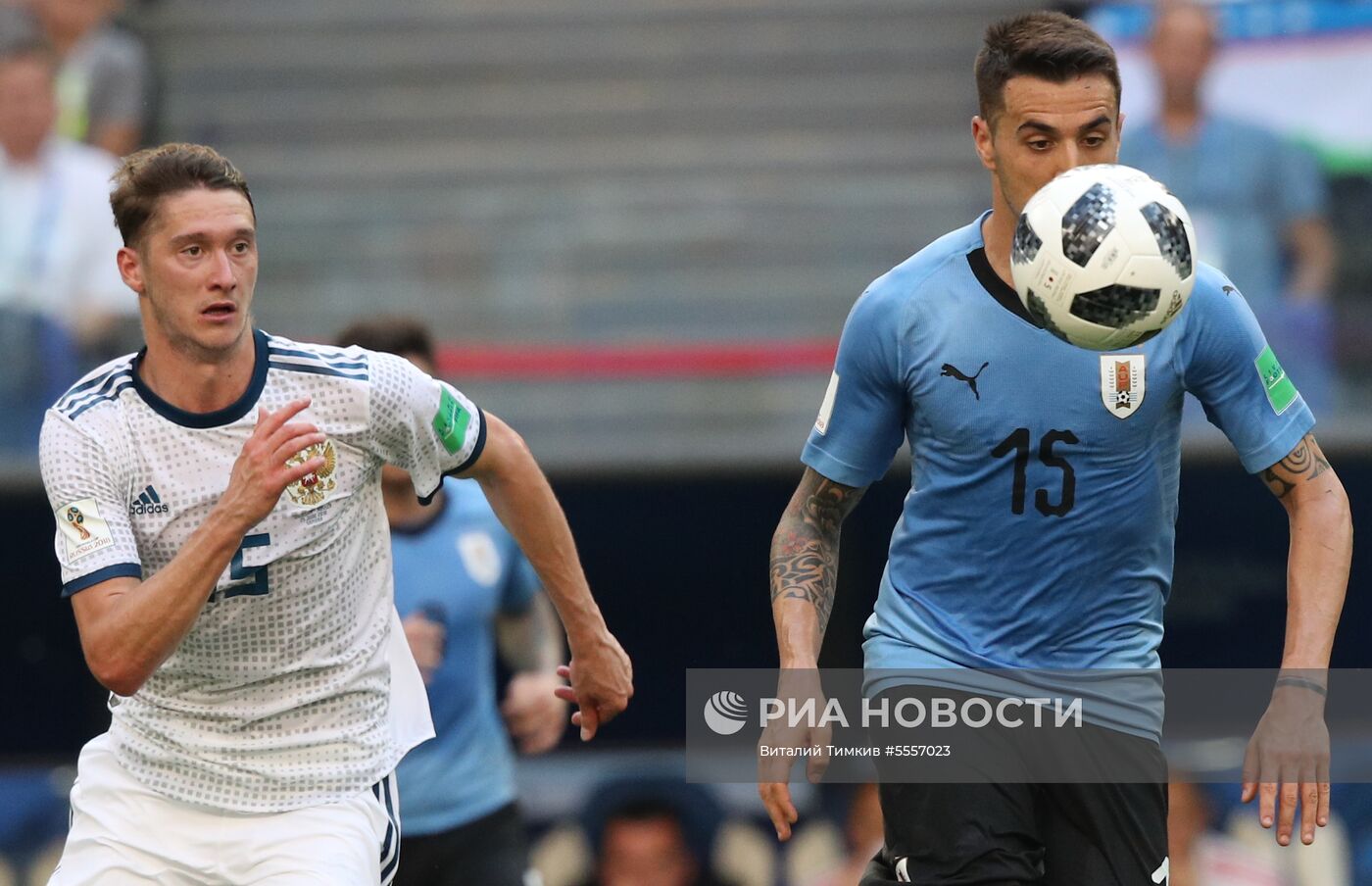 Футбол. ЧМ-2018. Матч Уругвай - Россия