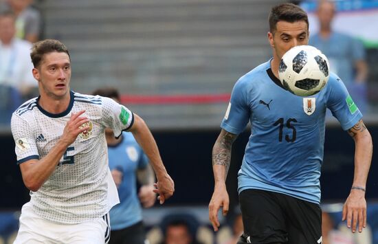 Футбол. ЧМ-2018. Матч Уругвай - Россия