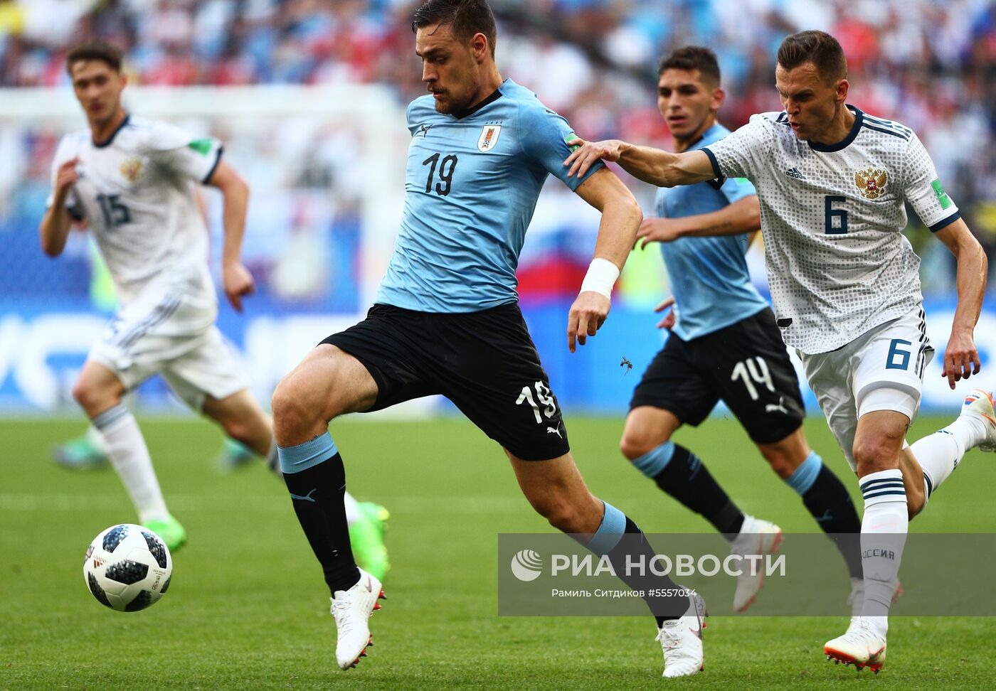 Футбол. ЧМ-2018. Матч Уругвай - Россия