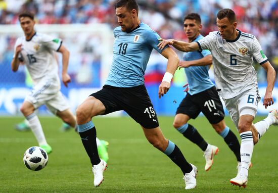 Футбол. ЧМ-2018. Матч Уругвай - Россия