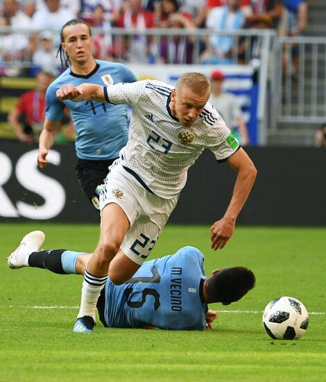 Футбол. ЧМ-2018. Матч Уругвай - Россия