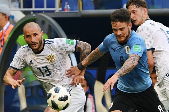 Футбол. ЧМ-2018. Матч Уругвай - Россия