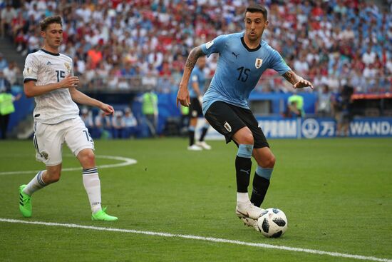 Футбол. ЧМ-2018. Матч Уругвай - Россия