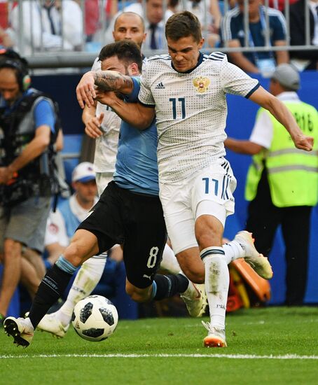 Футбол. ЧМ-2018. Матч Уругвай - Россия