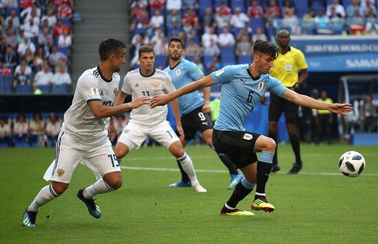 Футбол. ЧМ-2018. Матч Уругвай - Россия