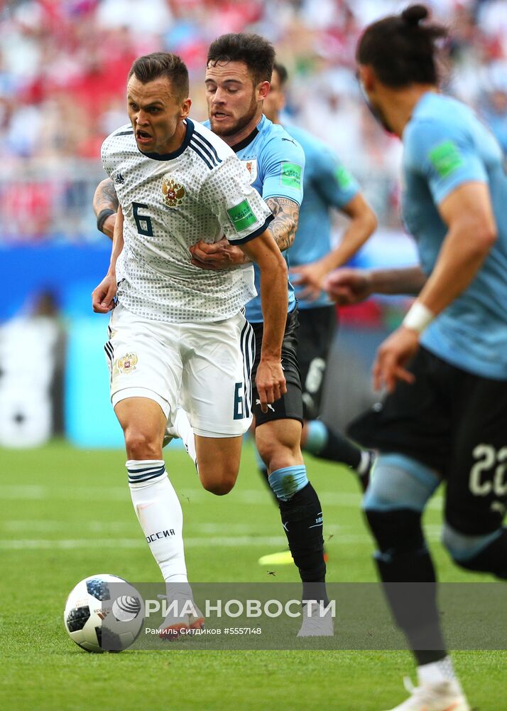 Футбол. ЧМ-2018. Матч Уругвай - Россия