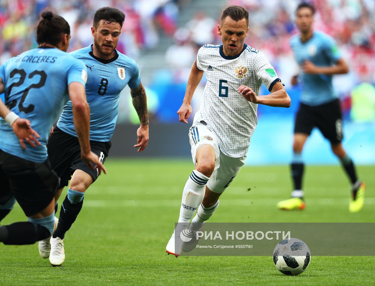 Футбол. ЧМ-2018. Матч Уругвай - Россия