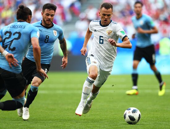 Футбол. ЧМ-2018. Матч Уругвай - Россия