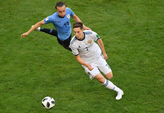 Футбол. ЧМ-2018. Матч Уругвай - Россия