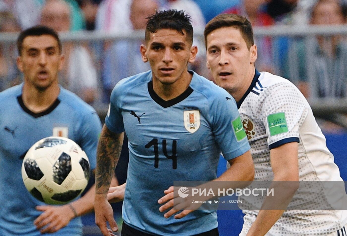 Футбол. ЧМ-2018. Матч Уругвай - Россия