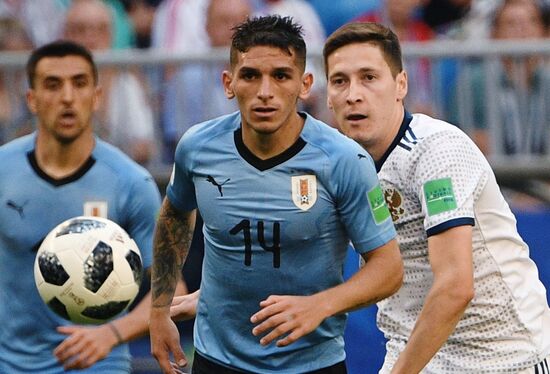 Футбол. ЧМ-2018. Матч Уругвай - Россия