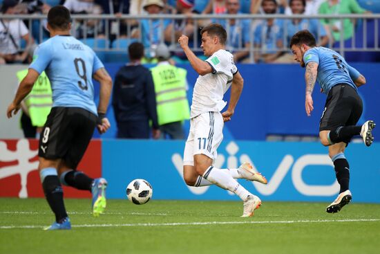 Футбол. ЧМ-2018. Матч Уругвай - Россия