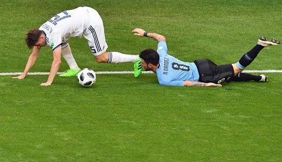 Футбол. ЧМ-2018. Матч Уругвай - Россия