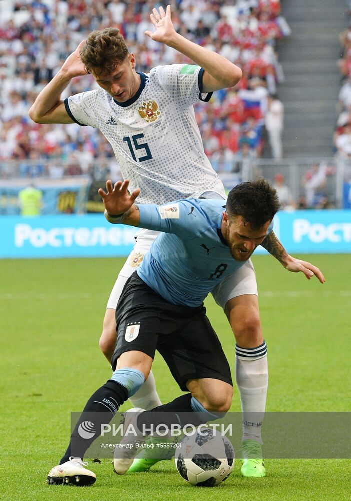 Футбол. ЧМ-2018. Матч Уругвай - Россия