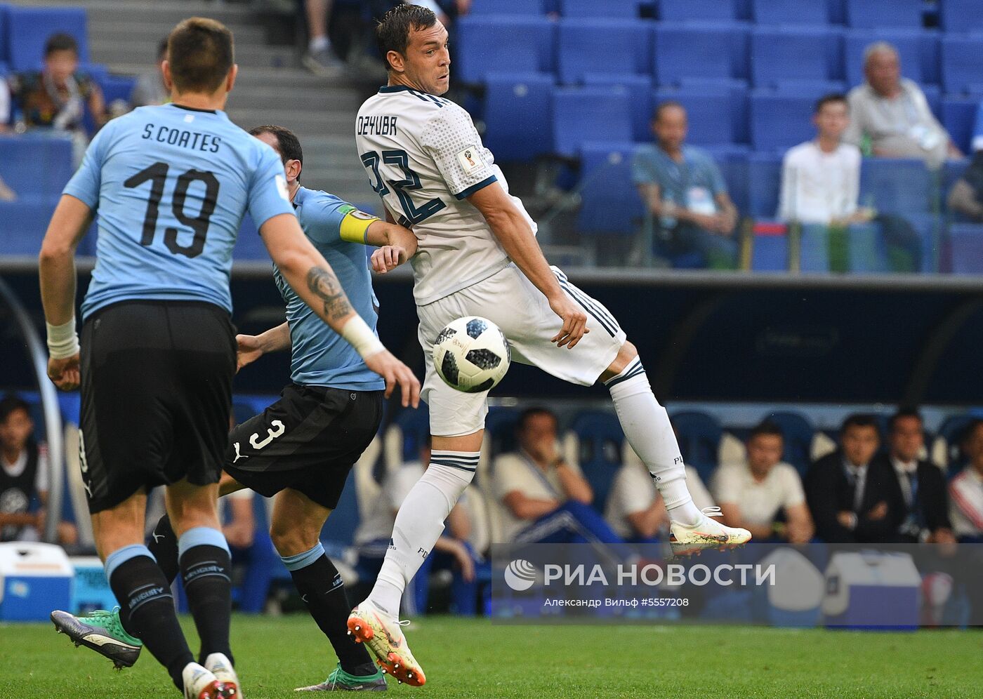 Футбол. ЧМ-2018. Матч Уругвай - Россия