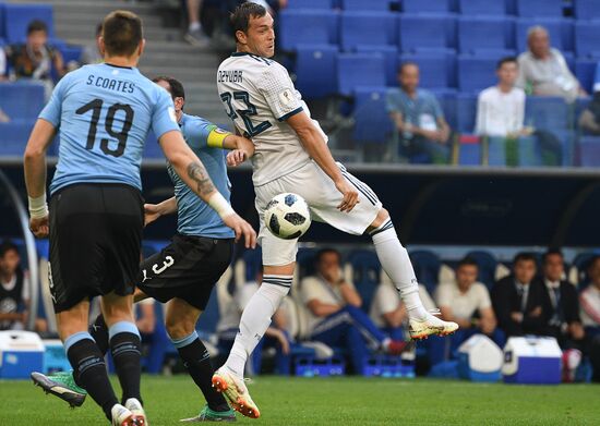 Футбол. ЧМ-2018. Матч Уругвай - Россия