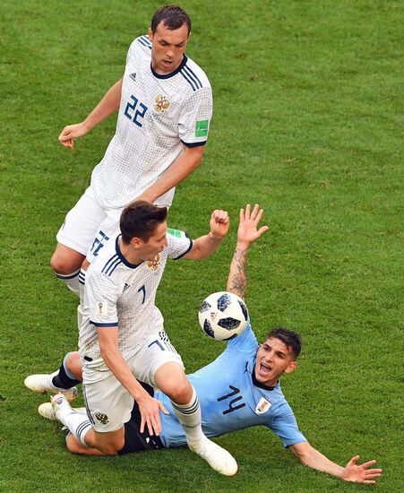 Футбол. ЧМ-2018. Матч Уругвай - Россия