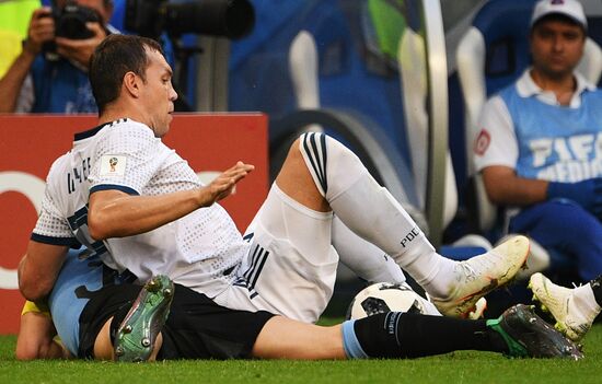 Футбол. ЧМ-2018. Матч Уругвай - Россия