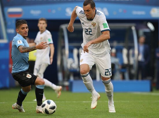 Футбол. ЧМ-2018. Матч Уругвай - Россия