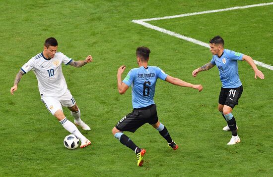 Футбол. ЧМ-2018. Матч Уругвай - Россия