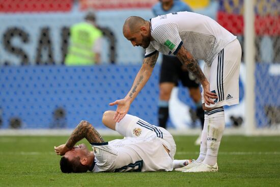 Футбол. ЧМ-2018. Матч Уругвай - Россия