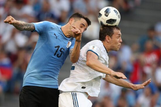 Футбол. ЧМ-2018. Матч Уругвай - Россия