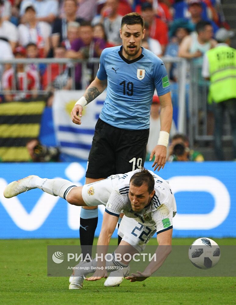 Футбол. ЧМ-2018. Матч Уругвай - Россия