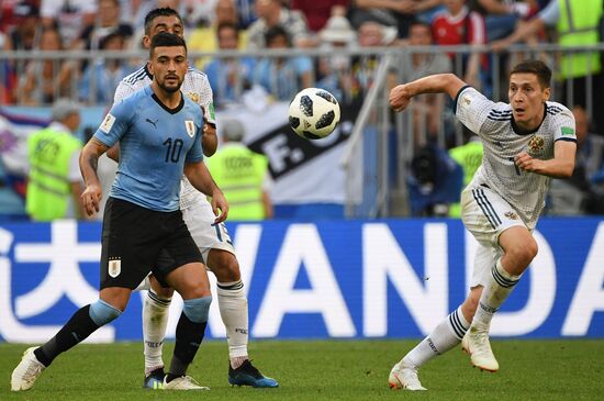 Футбол. ЧМ-2018. Матч Уругвай - Россия