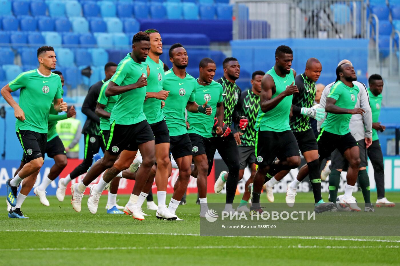 Футбол. ЧМ-2018. Тренировка сборной Нигерии