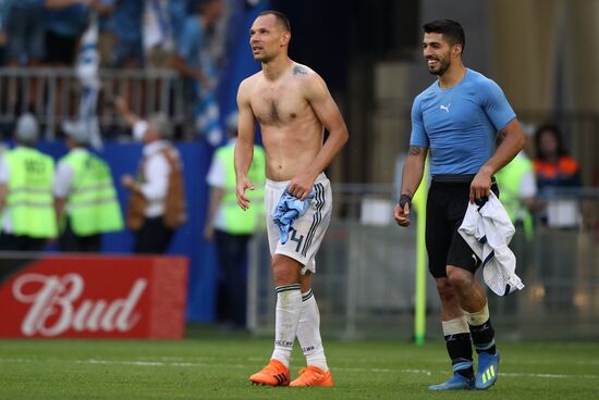 Футбол. ЧМ-2018. Матч Уругвай - Россия