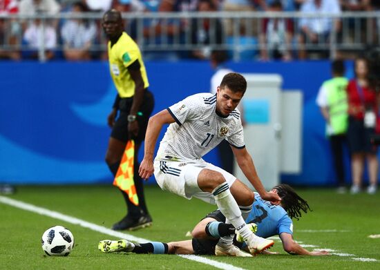 Футбол. ЧМ-2018. Матч Уругвай - Россия