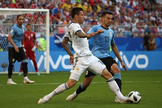 Футбол. ЧМ-2018. Матч Уругвай - Россия