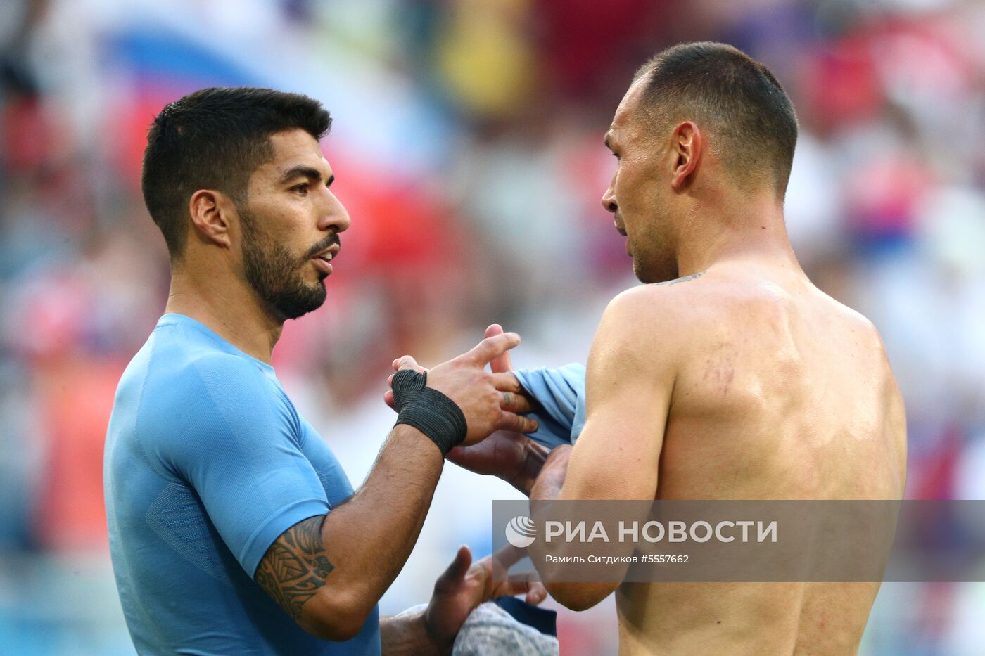 Футбол. ЧМ-2018. Матч Уругвай - Россия