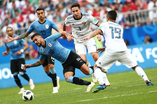 Футбол. ЧМ-2018. Матч Уругвай - Россия