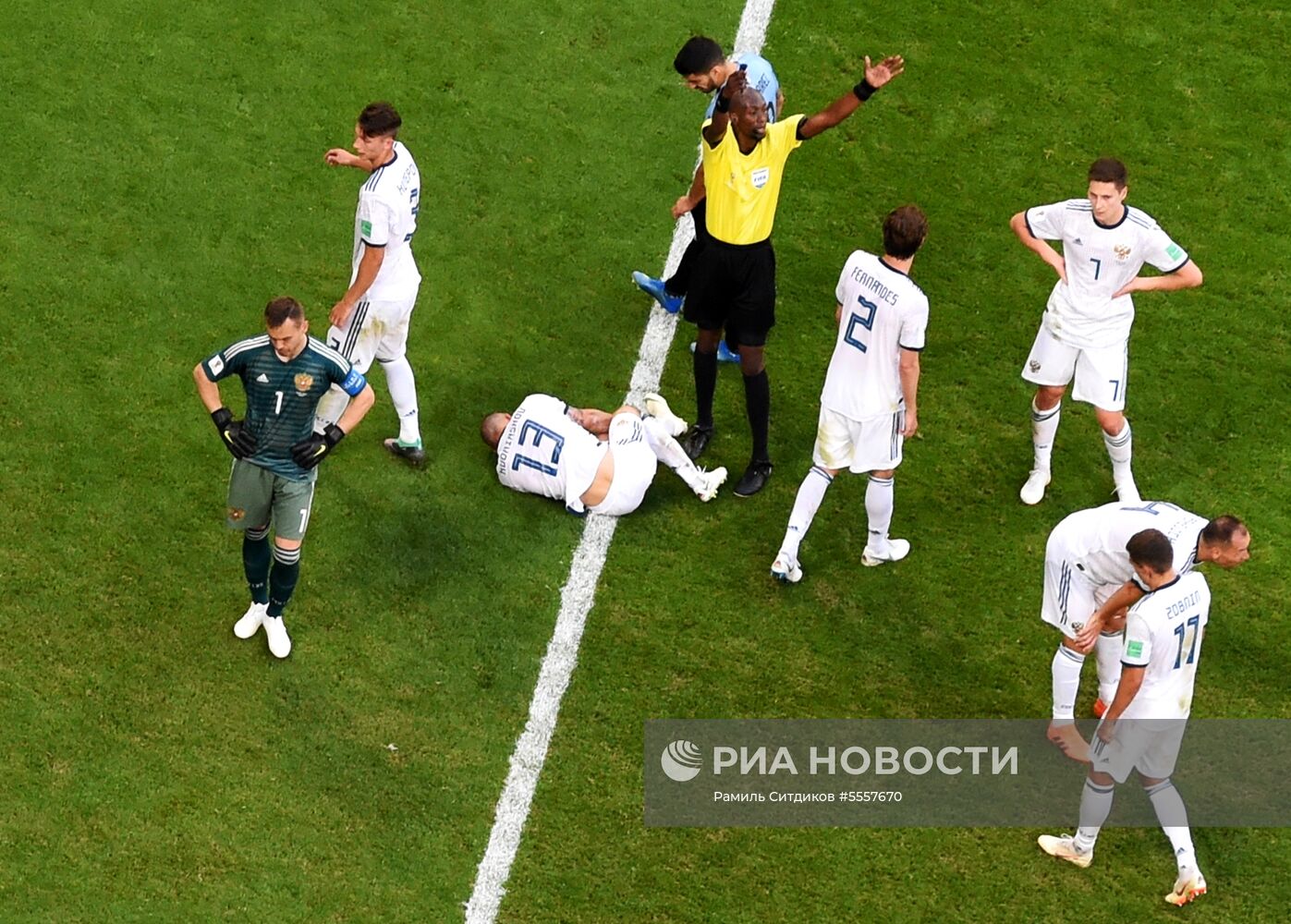 Футбол. ЧМ-2018. Матч Уругвай - Россия