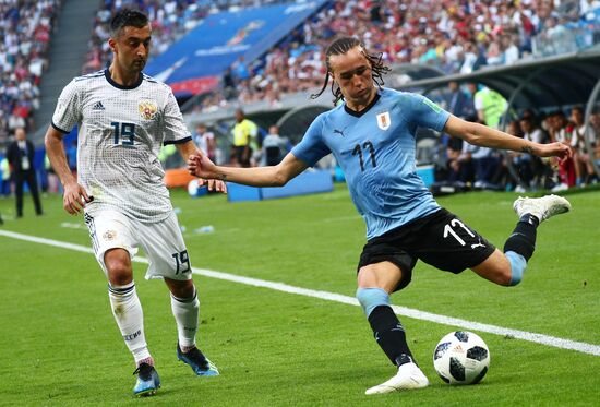 Футбол. ЧМ-2018. Матч Уругвай - Россия