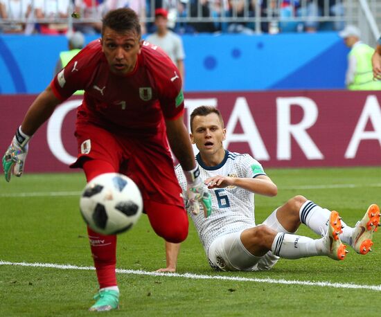 Футбол. ЧМ-2018. Матч Уругвай - Россия