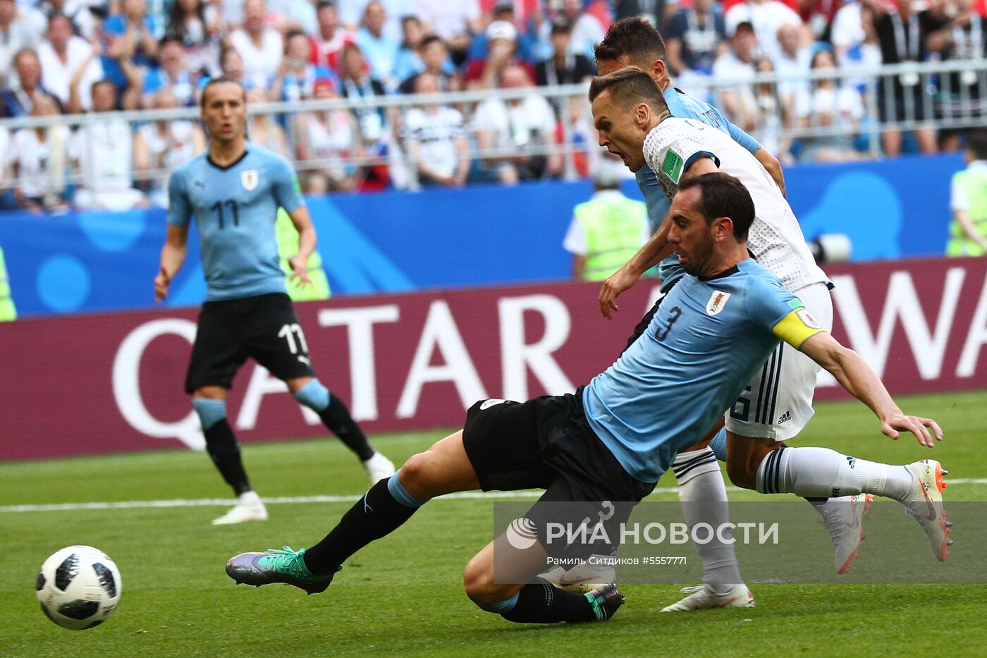 Футбол. ЧМ-2018. Матч Уругвай - Россия